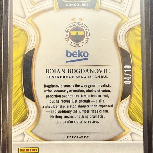 Bojan Bogdanovic Select EuroLeague Gold Prizm card season 2013-14 new