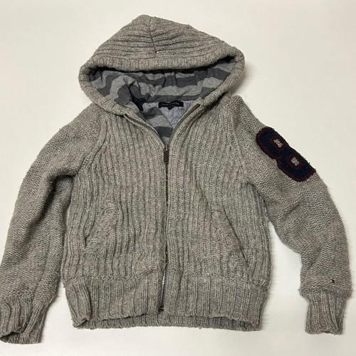 Tommy Hilfiger knitted grey jacket for 8 years (128 cm)