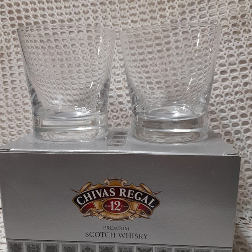 Chivas Regal promotional glasses new, set of 2