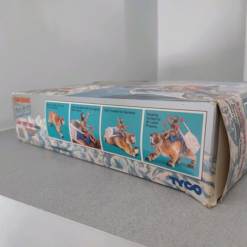 Dino-Riders Ice Age Sabre Tooth Tiger used box and instructions TYCO