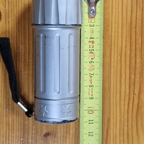 Analog voltmeter with LED flashlight gift, rechargeable batteries