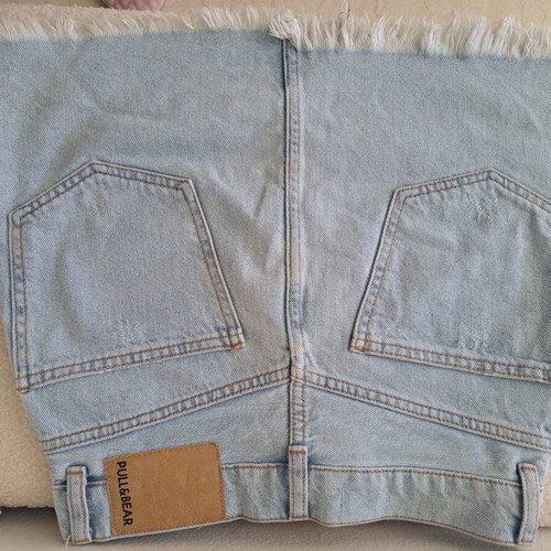 Denim skirt Pull & Bear used, size S 36 8, blue mini