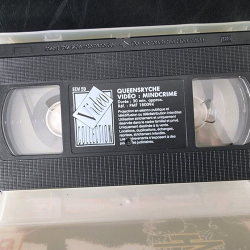 Queensryche Video: Mindcrime VHS used, rare SECAM edition