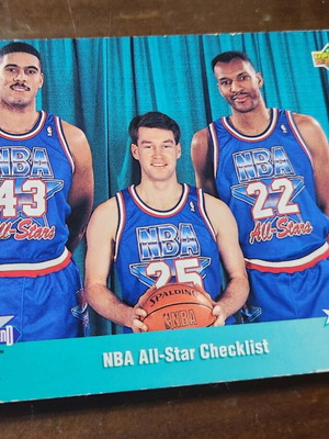 1992-93 Upper Deck NBA All-Star Checklist International Spanish #1 used