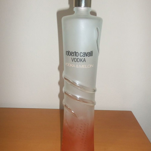 Roberto Cavalli vodka bottle 1L used, empty