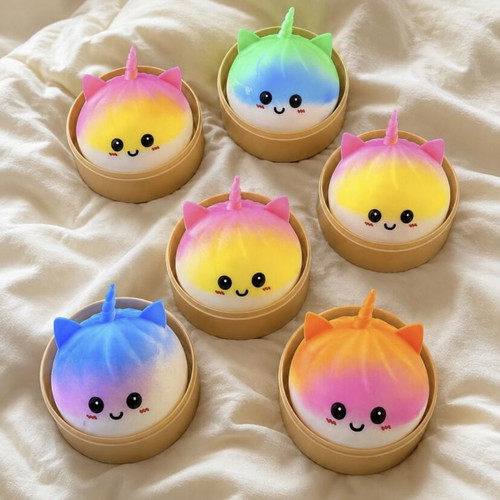 Unicorn mini squishy, random color, 5 cm