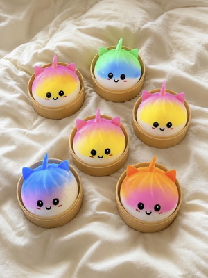 Unicorn mini squishy, random color, 5 cm