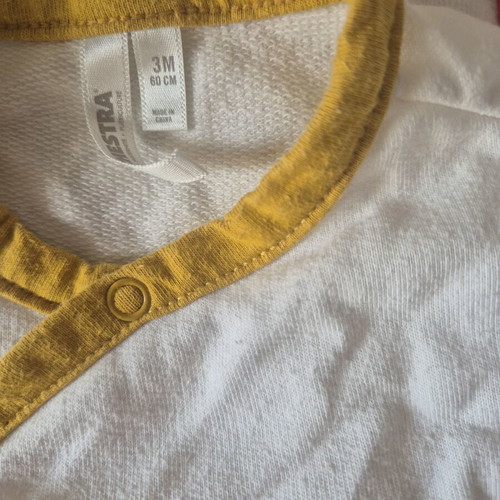 Set of 3 long-sleeve baby bodysuits 3 months like new