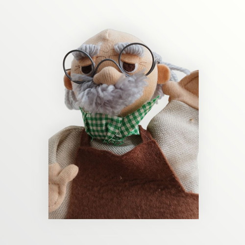Egmont Grandpa Hand Puppet like new, fabric, age 2+