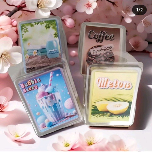 Wax melts 65g new in practical packaging with marshmallow and coconut scents