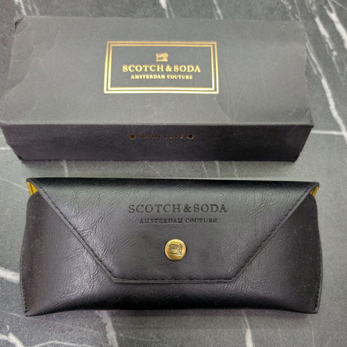 Scotch & Soda sunglasses case new black with cloth