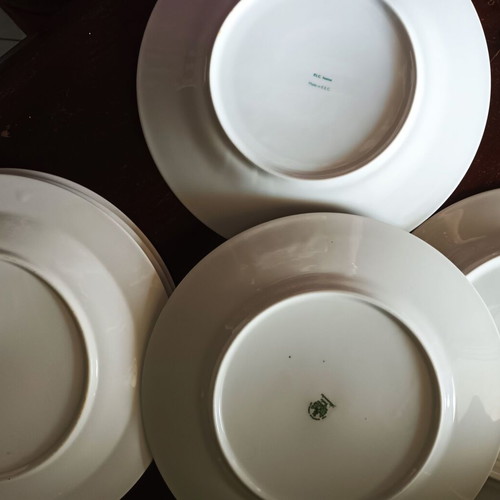 Porcelain platters used, pack of 6 pieces