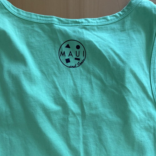 Maui & Sons sleeveless beach T-shirt like new, green, size M