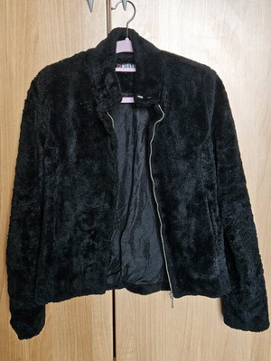 Morgan fur jacket black like new, size S