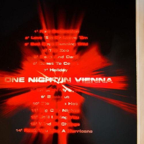 Scorpions Unbreakable DVD like new, One night in Vienna