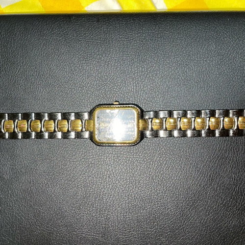 Watch used gray and gold