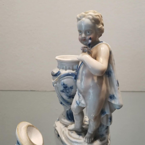 Johanson Roth Porcelain Cupid statue with amphora used