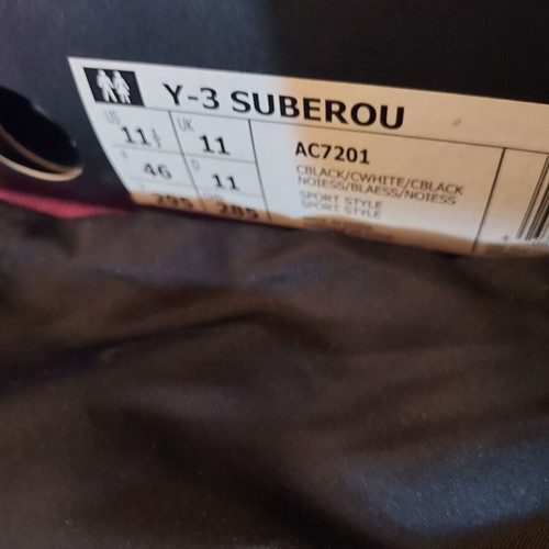 Adidas Y-3 Suberou sneakers like new, size 46, black