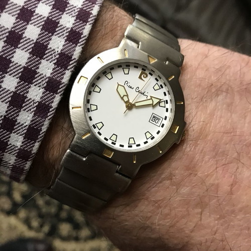 Pierre Cardin watch new with luminous hands and waterproof