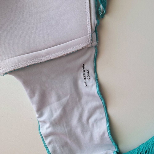 Calzedonia strapless swimsuit small turquoise like new