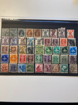 India stamps used, set of 45 different sealed