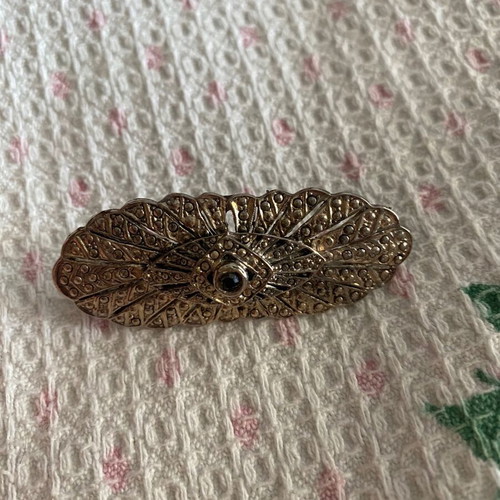 Vintage silver pin used, 80s style