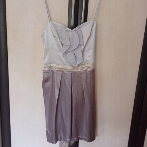 Raxevsky evening dress used, satin fabric with belt