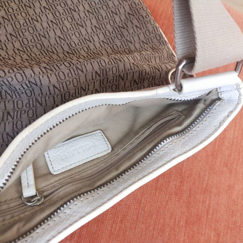 Pollini sports bag used, universal, white and beige