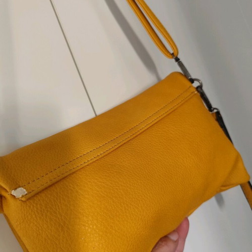 Envelope crossbody bag like new, yellow