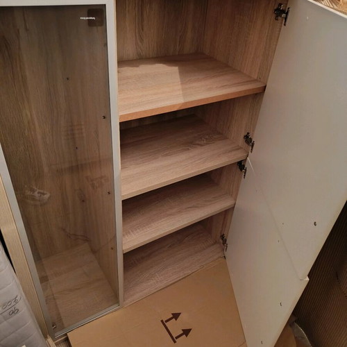 Oak furniture like new with display cabinet and storage space