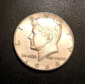 Ασημένιο Kennedy half dollar 1964