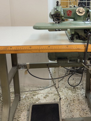 U.S. Blind Stitch Machine with industrial table and motor