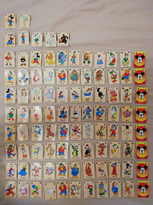 Mickey Mouse stickers used, pack of 95 from 1992