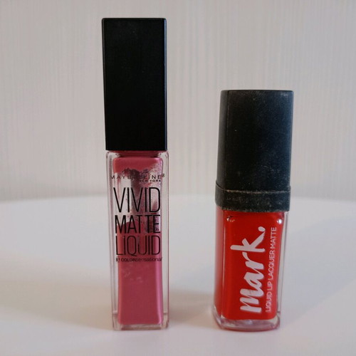 Maybelline and Avon lipgloss used