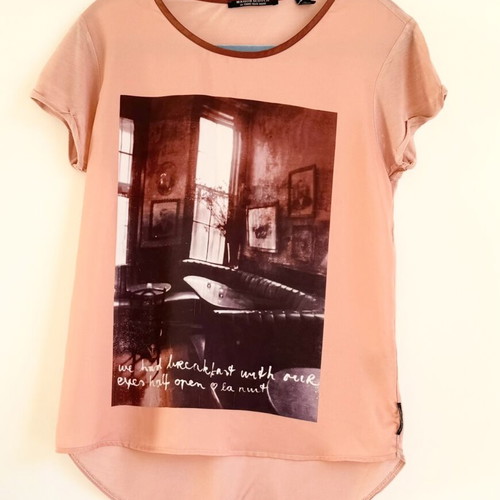 Maison Scotch Pink Modal Blouse Top Size M Like New