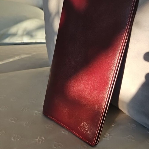 Dimple Travel Wallet folder καινούργιο, καφέ κόκκινο