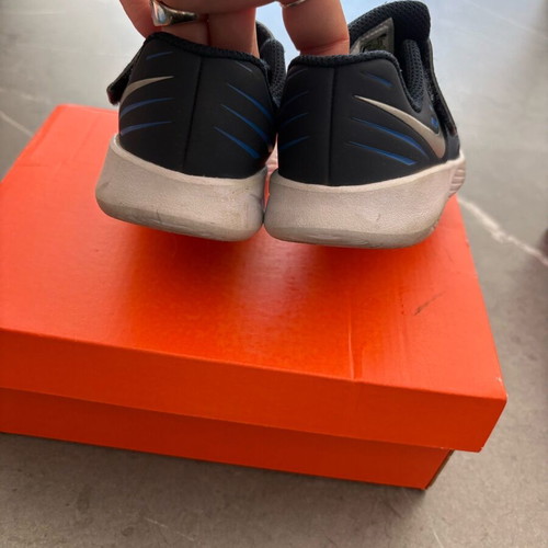 Nike athletic shoes used No 26 blue with velcro