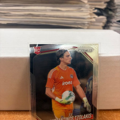 2025-26 Panini Prizm Fifa Konstantinos Tzolakis RC Base Olympiacos New