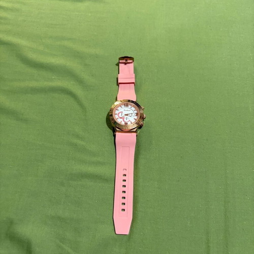 Wristwatch used, pink, women's