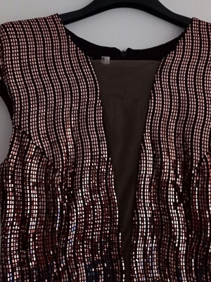 Vlassi Holeva evening dress new, black with pink gold