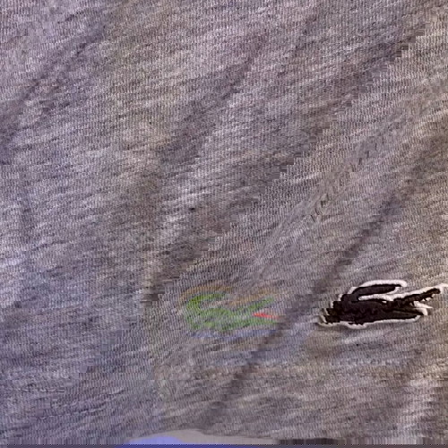 Къс ръкав Lacoste автентичен, размер S, сив, regular fit