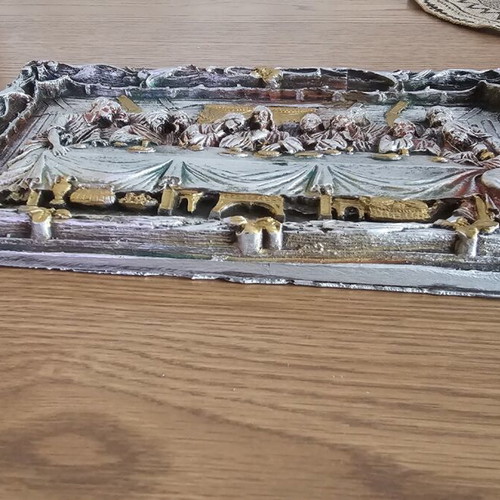 Ornate Relief Wall Art The Last Supper like new