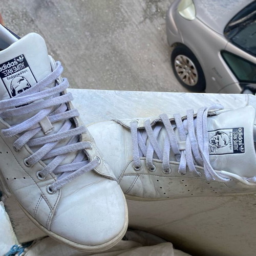 Stan Smith Adidas low sneakers like new, white size 44.5