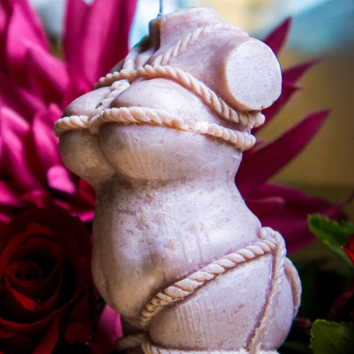 Female body handmade soy scented candle new