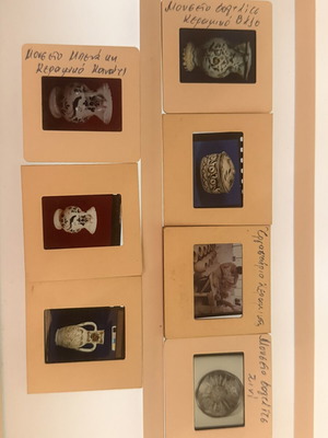 Collectible slides lot 2 with Greek traditional ceramics and museum exhibits, like new