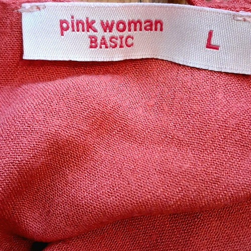 Pink Woman women's crop top like new, size L, pink