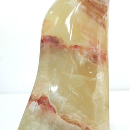 Green Onyx Bookends set of two used, mountain shape, 18.5 cm