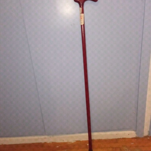 Wooden orthopedic cane with ergonomic handle like new