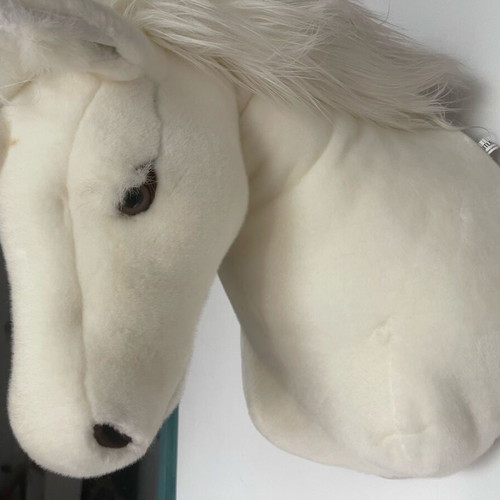 Unicorn plush wall decoration like new