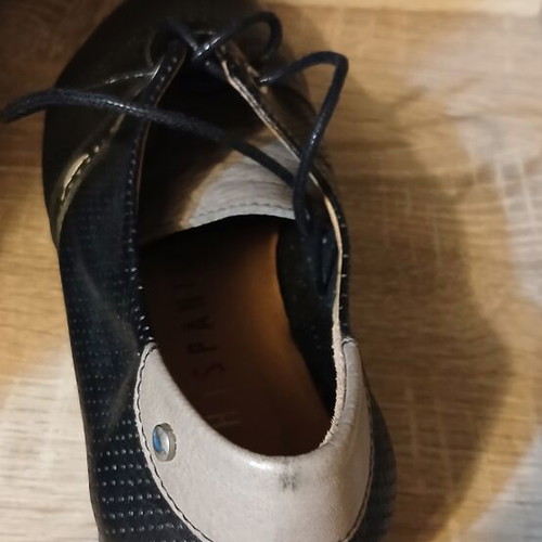 Hispanitas ballerinas like new, size 42, black leather